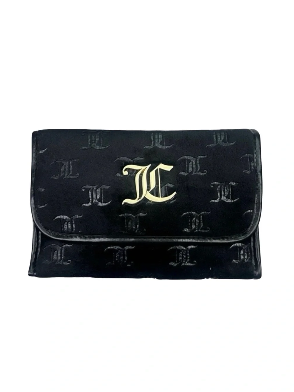 Juicy Couture Velour Cosmetics / Toiletry Hang Bag - 10” x 7” x 2”